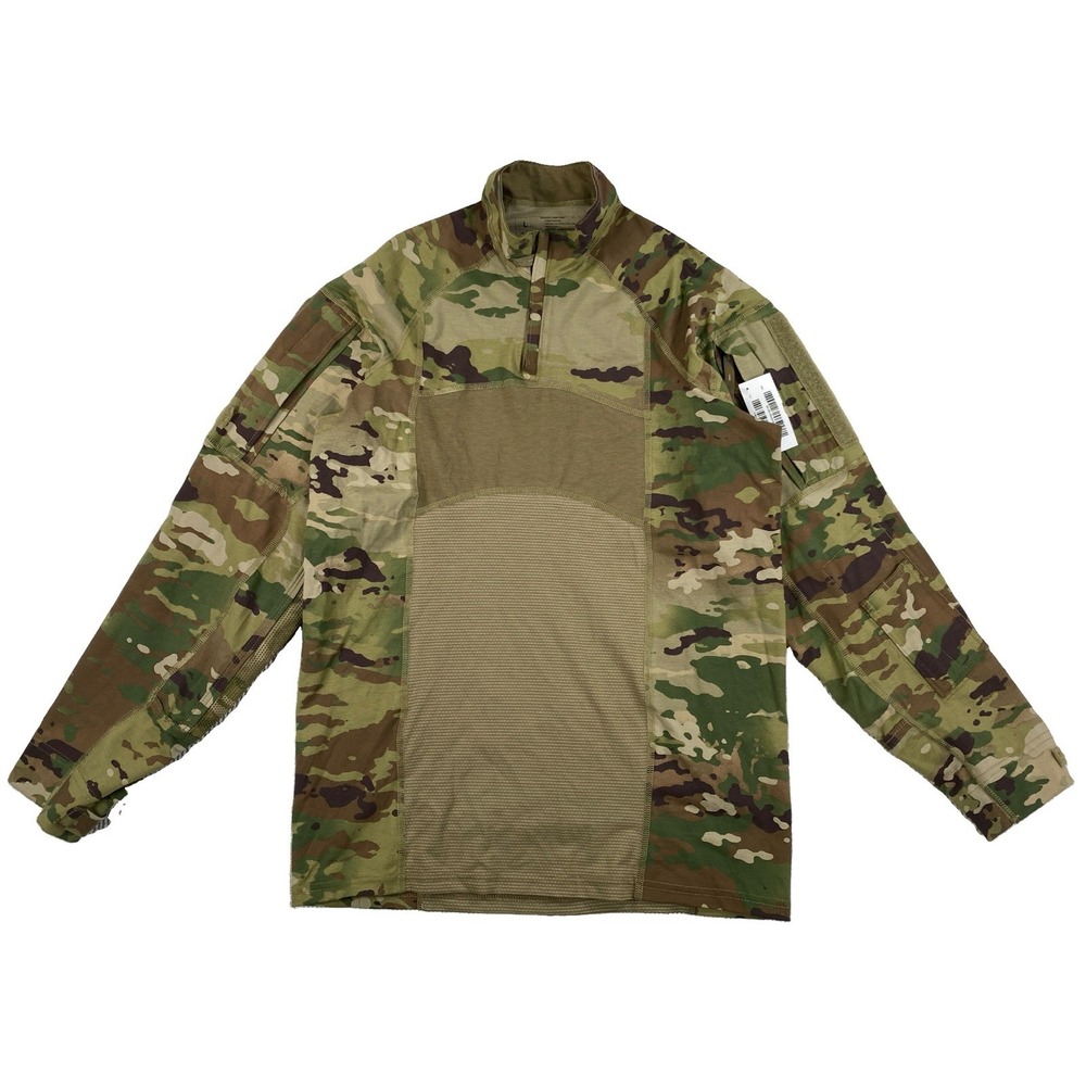 Army Advanced Combat Shirt Flame Resistant Men's Large Camo Aurora USA NWT